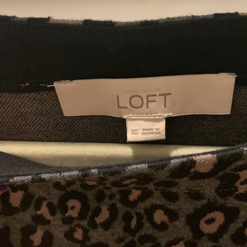 Loft Leopard Print Top - image 3